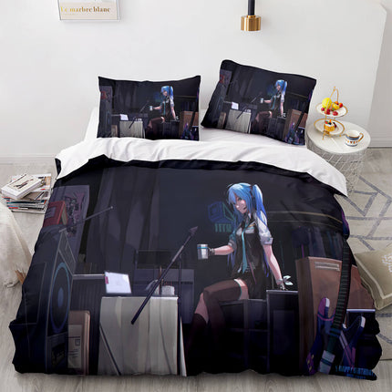 Hatsune Miku Pattern Bedding Set Quilt Cover Room Decoration