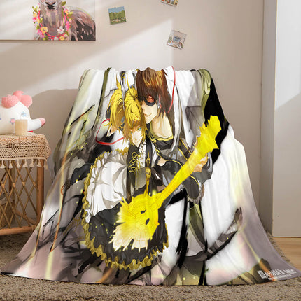 Hatsune Miku Cosplay Flannel Blanket Throw Soft Plush Bedding Sets