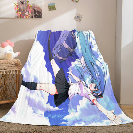 Hatsune Miku Flannel Blanket Cosplay Throw Blanket