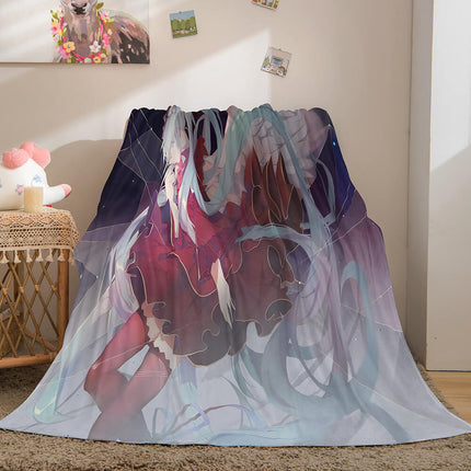 Hatsune Miku Flannel Blanket Cosplay Throw Blanket