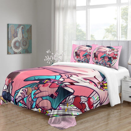 Hazbin Hotel Bedding Set Duvet Cover Without Filler