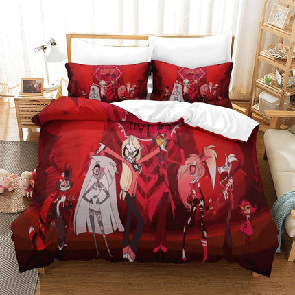 Hazbin Hotel Bedding Set Duvet Cover Without Filler