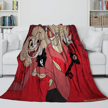 Hazbin Hotel Blanket Flannel Fleece Throw Room Decoration
