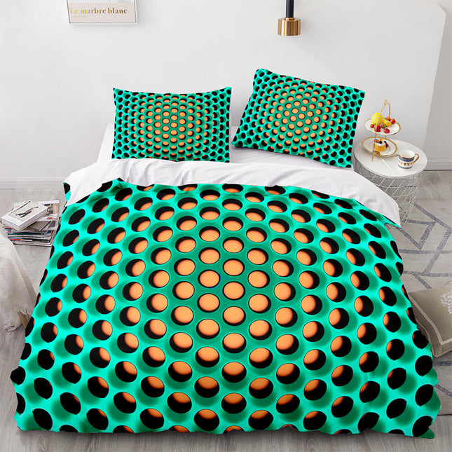Honeycomb Pattern Bedding Sets Quilt Covers Without Filler
