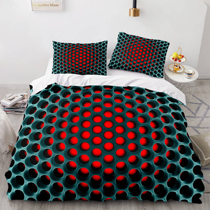 Honeycomb Pattern Bedding Sets Quilt Covers Without Filler