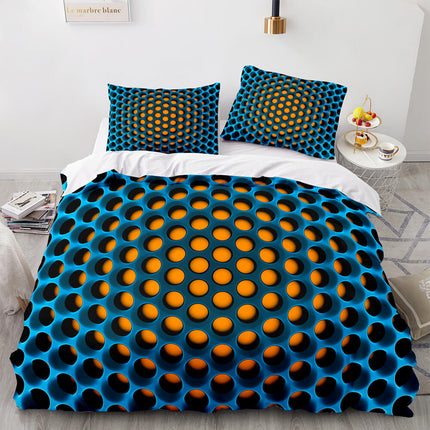 Honeycomb Pattern Bedding Sets Quilt Covers Without Filler