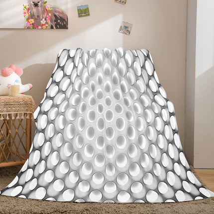 Honeycomb Shape Flannel Fleece Throw Blanket