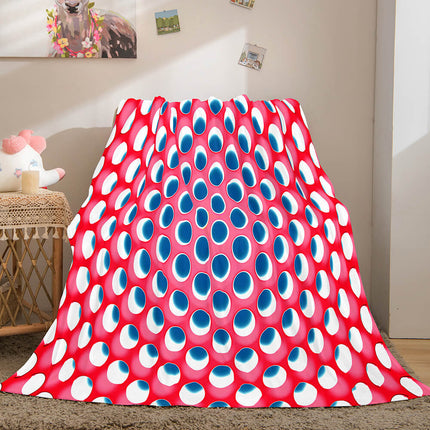 Honeycomb Shape Flannel Fleece Throw Blanket
