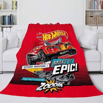 Hot Wheels Blanket Flannel Fleece Blanket
