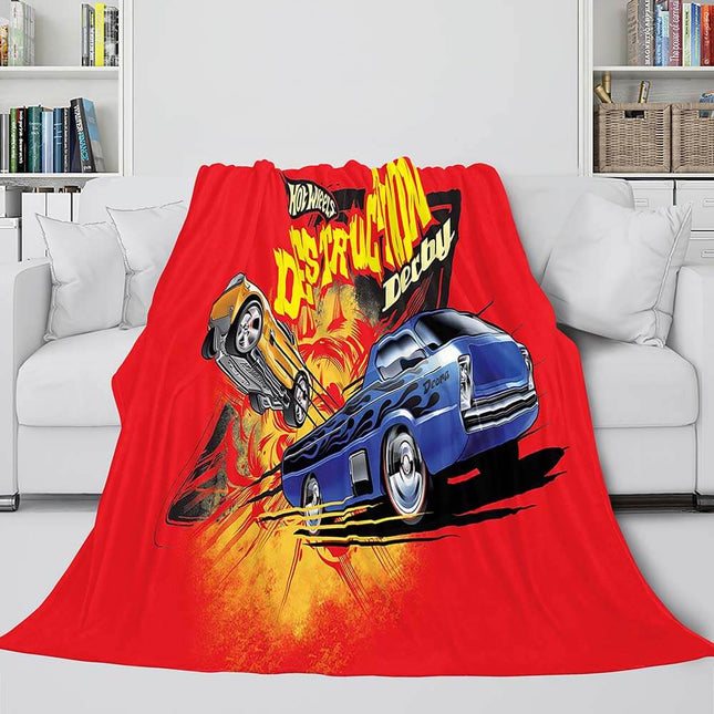 Hot Wheels Cosplay Blanket Flannel Fleece Blanket Quilt Throw Blanket