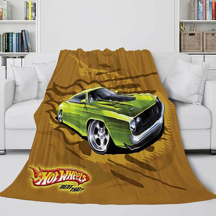 Hot Wheels Blanket Flannel Fleece Blanket