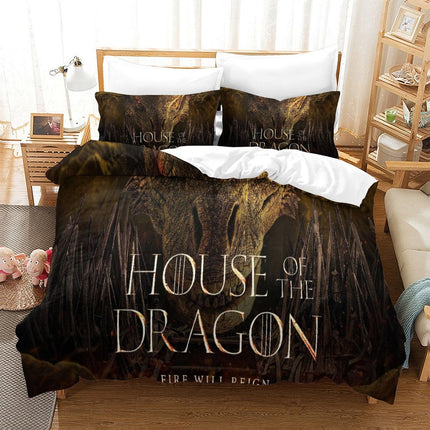 House of the Dragon Bedding Set Duvet Cover Without Filler
