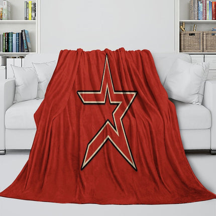 Houston Astros Blanket Flannel Throw Room Decoration