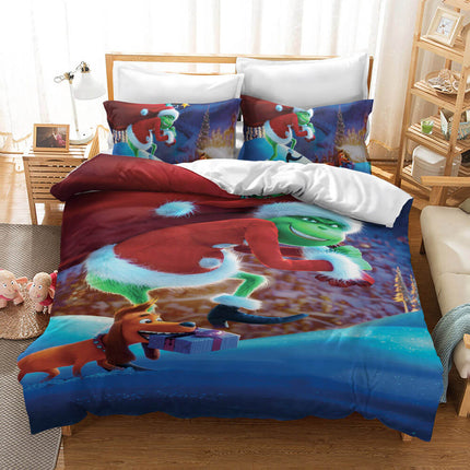 How the Grinch Stole Christmas Cosplay Bedding Set Duvet Cover Sets