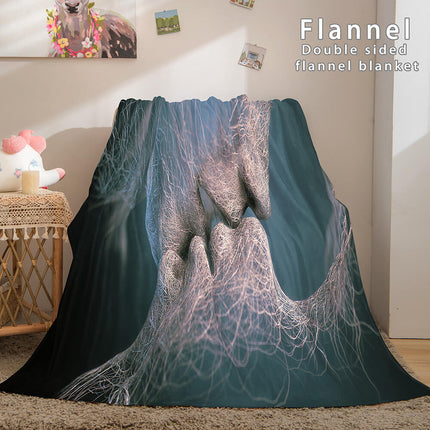 I LOVE You Bed Blanket Soft Flannel Blanket