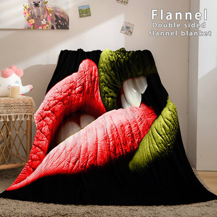 I LOVE You Bed Blanket Soft Flannel Blanket