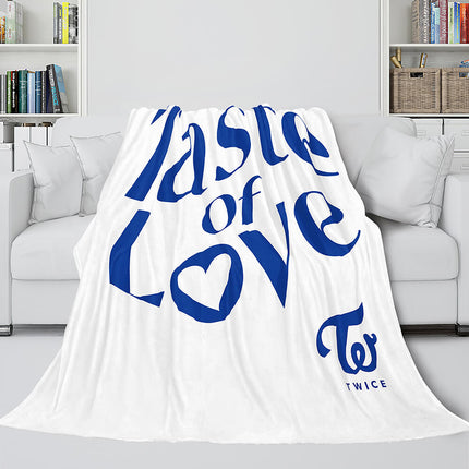 JYP Ent Twice 10th Taste of Love Album Flannel Blanket Bedding Sets