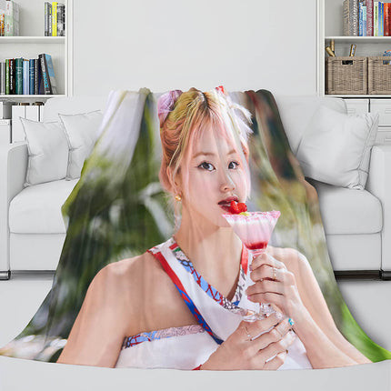 JYP Ent Twice 10th Taste of Love Album Flannel Blanket Bedding Sets