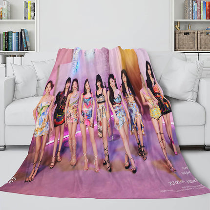 JYP Ent Twice 10th Taste of Love Album Flannel Blanket Bedding Sets