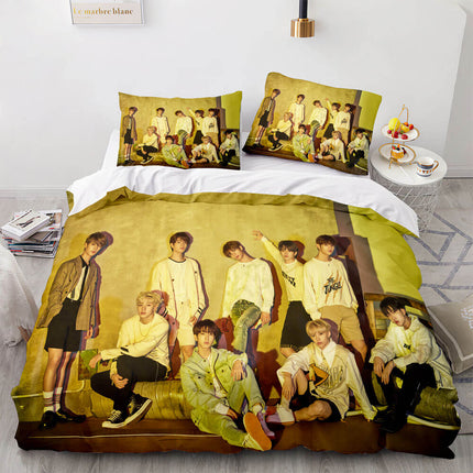 JYP Stray Kids Cosplay Soft Bedding Sets Quilt Covers Without Filler