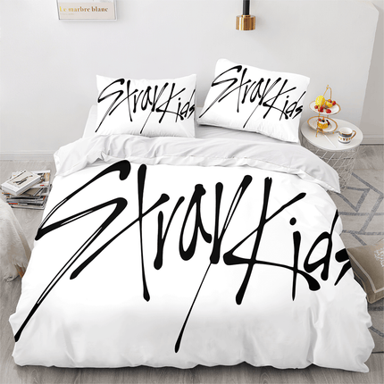 JYP Stray Kids Cosplay Soft Bedding Sets Quilt Covers Without Filler