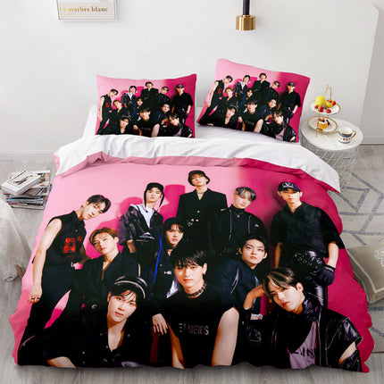 JYP Stray Kids Cosplay Soft Bedding Sets Quilt Covers Without Filler
