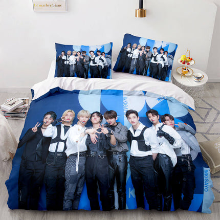 JYP Stray Kids Cosplay Soft Bedding Sets Quilt Covers Without Filler