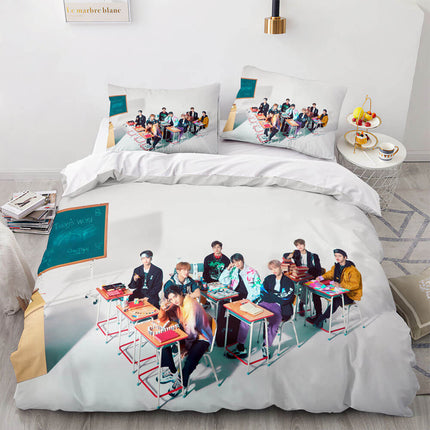 JYP Stray Kids Cosplay Soft Bedding Sets Quilt Covers Without Filler