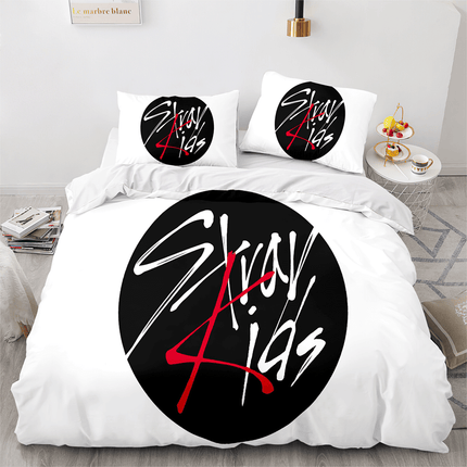 JYP Stray Kids Cosplay Soft Bedding Sets Quilt Covers Without Filler