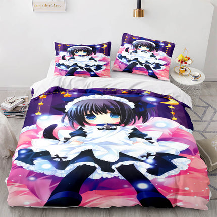 Japan Anime Maid Cosplay Bedding Sets Quilt Covers Without Filler