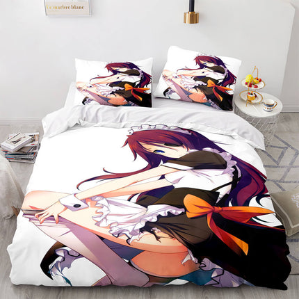 Japan Anime Maid Cosplay Bedding Sets Quilt Covers Without Filler