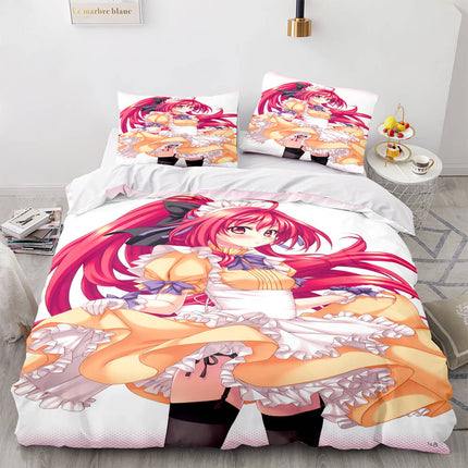 Japan Anime Maid Cosplay Bedding Sets Quilt Covers Without Filler