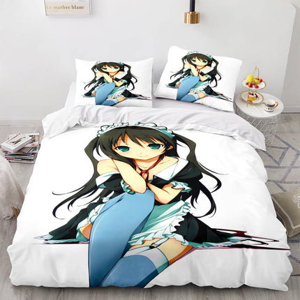 Japan Anime Maid Cosplay Bedding Sets Quilt Covers Without Filler