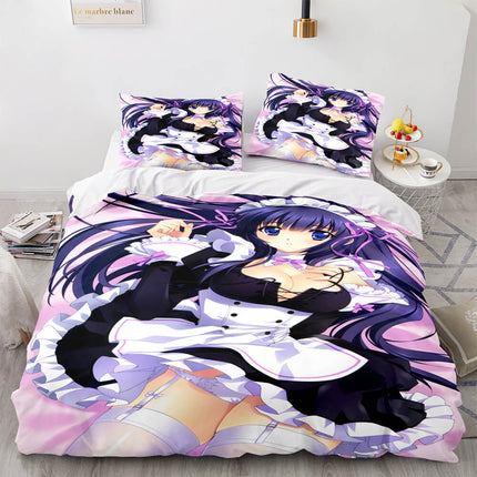 Japan Anime Maid Cosplay Bedding Sets Quilt Covers Without Filler