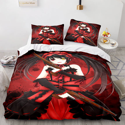 Japan Maid Bedding Set Cosplay Quilt Covers Room Decoration
