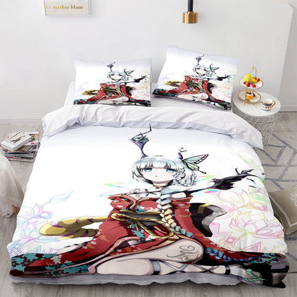 Japan Maid Bedding Set Cosplay Quilt Covers Room Decoration