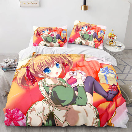 Japan Maid Cute Loli Cosplay Bedding Set Quilt Covers Without Filler