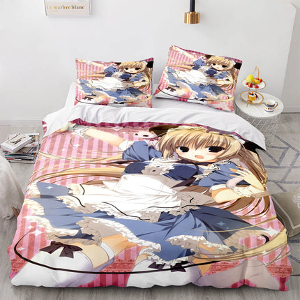 Japan Maid Cute Loli Cosplay Bedding Set Quilt Covers Without Filler