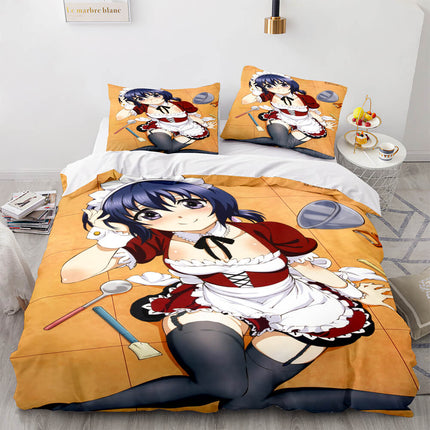 Japan Maid Cute Loli Cosplay Bedding Set Quilt Covers Without Filler