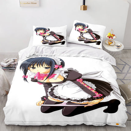 Japan Sexy Lady Maid Cosplay Bedding Set Quilt Covers Without Filler
