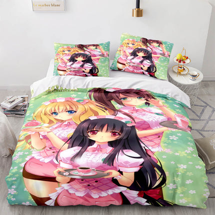 Japan Sexy Lady Maid Cosplay Bedding Set Quilt Covers Without Filler