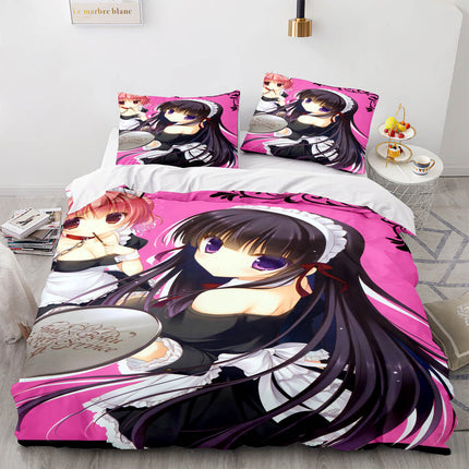 Japan Sexy Lady Maid Cosplay Bedding Set Quilt Covers Without Filler