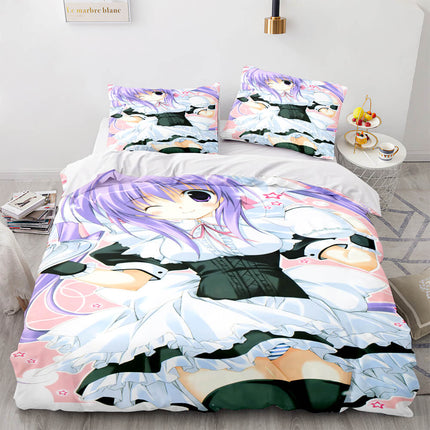 Japan Sexy Lady Maid Cosplay Bedding Set Quilt Covers Without Filler
