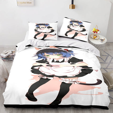 Japan Sexy Lady Maid Cosplay Bedding Set Quilt Covers Without Filler