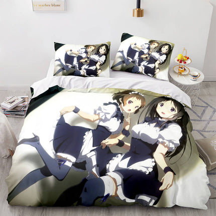 Japan Sexy Lady Maid Cosplay Bedding Set Quilt Covers Without Filler