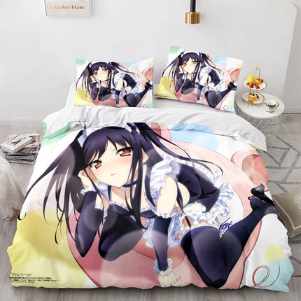 Japan Sexy Lady Maid Cosplay Bedding Set Quilt Covers Without Filler