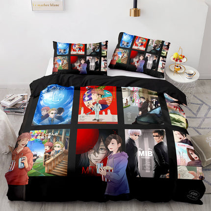 Jujutsu Kaisen Cosplay Bedding Sets Soft Quilt Covers Without Filler