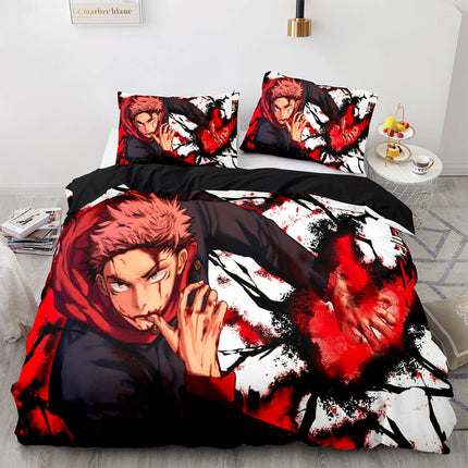 Jujutsu Kaisen Cosplay Bedding Sets Soft Quilt Covers Without Filler