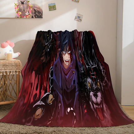 Jujutsu Kaisen Flannel Caroset Throw Cosplay Blanket