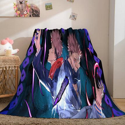Jujutsu Kaisen Flannel Caroset Throw Cosplay Blanket